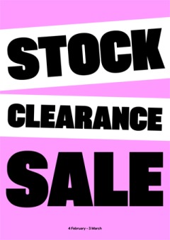 Stock Clearance Sale