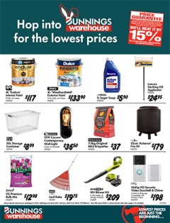 Hop into Bunnings Warehouse for the Lowest Prices