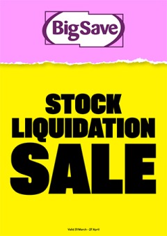 Stock Liquidation Sale Catalogue
