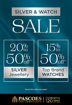 Pascoes Silver & Watch Sale