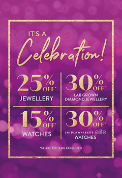 Celebration Sale on Now