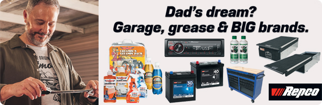 Dads dream Garage grease and BIG brands - Repco