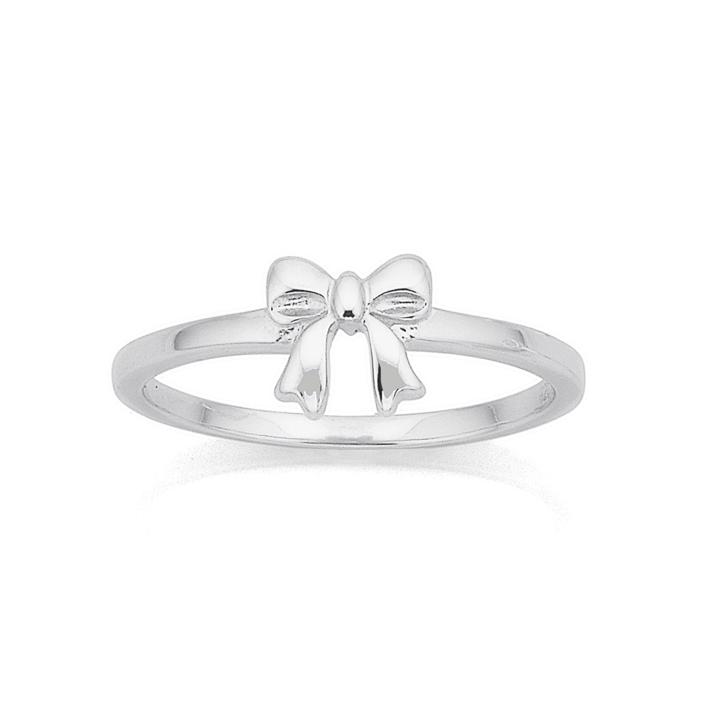 Sterling Silver Mini Bow Ring
