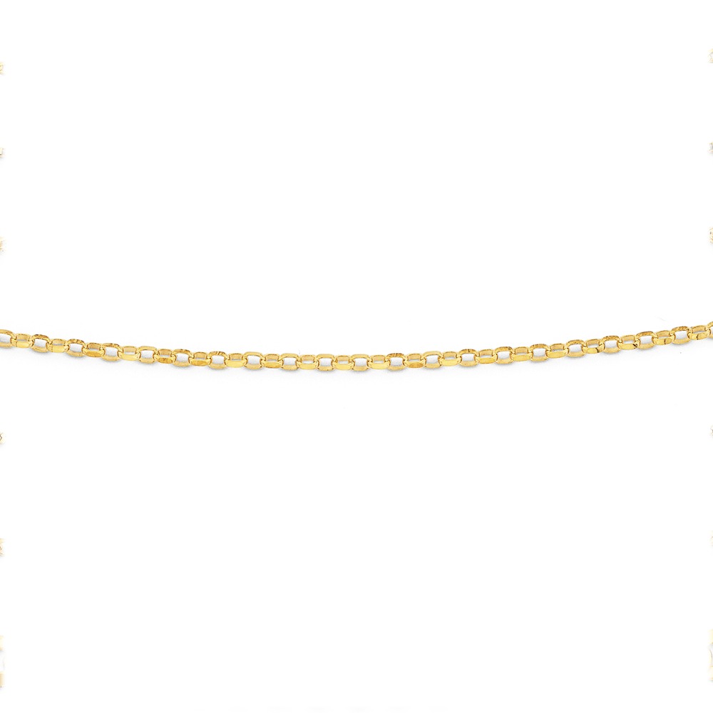 9ct 45cm Solid Oval Belcher Chain