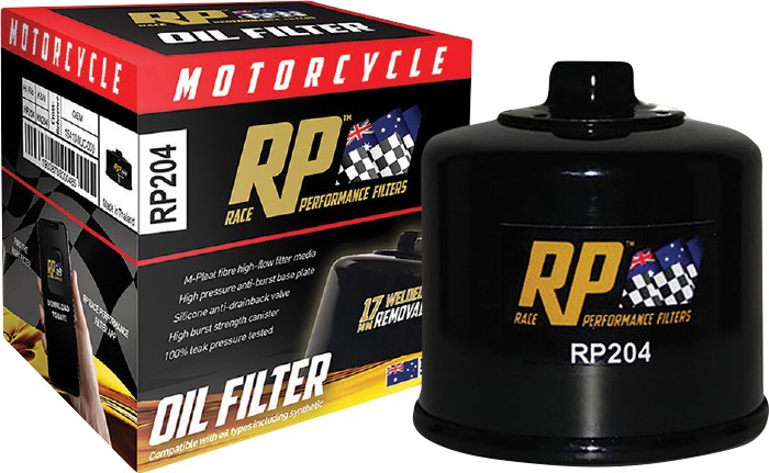 20% off Race Performance Motorcycle Oil Filters
