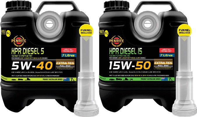 Selected Penrite HPR DIESEL 7L Engine Oils^