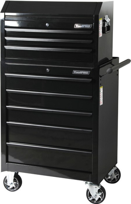 ToolPRO 26” Black Chest & 27” Black Cabinet Combo