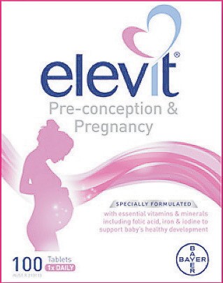 Elevit Pre-conception and Pregnancy Multivitamin 100 Tablets
