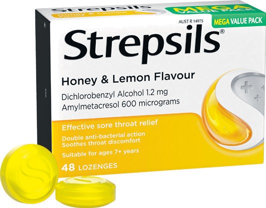 Strepsils Honey & Lemon 48 Lozenges
