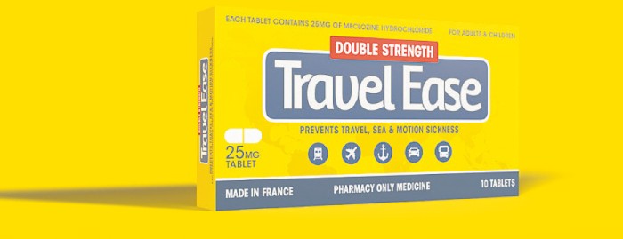 Travel Ease Double Strength 25mg 10 Tablets