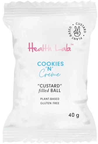 Health Lab Cookies N Cream Custard Filled Ball 40g