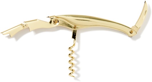 Social Club Bar Waiters Corkscrew, Gold