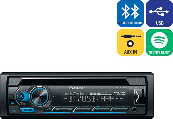 Pioneer CD, USB & Dual Bluetooth® Head Unit