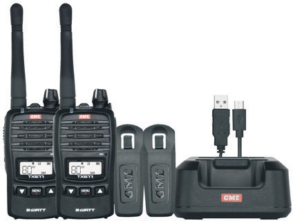 GME UHF CB 2W Handheld Radio 2 Pack