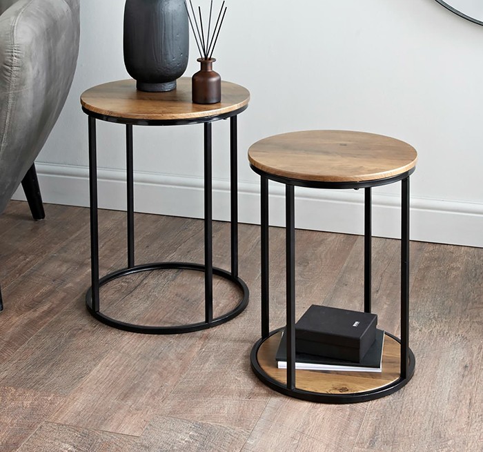 Tromso Nest of 2 Round Tables