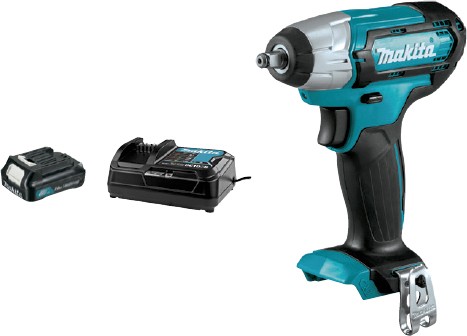 Makita 12V 3/8” Impact Wrench Skin, Battery & Charger