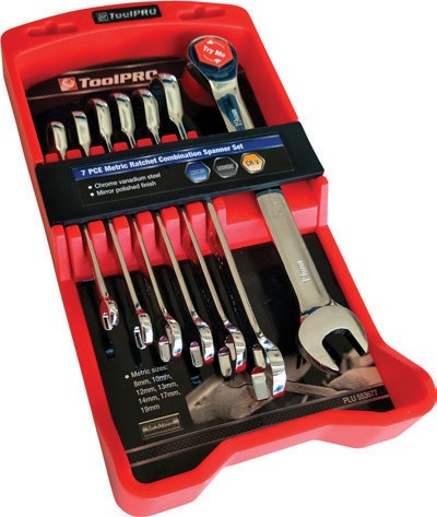 ToolPRO 7 Pce Ratchet Spanner Set