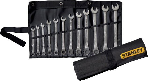 Stanley 12 Pce Ratchet Spanner Set