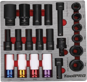 NEW ToolPRO 22 Pce 1/2” Impact Socket Set