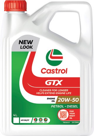 Castrol GTX 20W-50 4L Engine Oil^