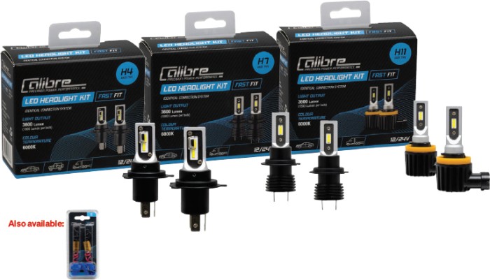 Calibre LED Fast Fit Headlight Globes^