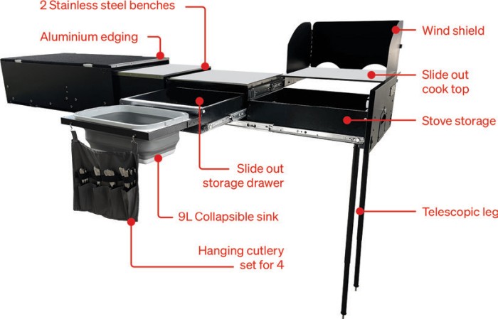 Ridge Ryder 4WD Deluxe Camp Kitchen