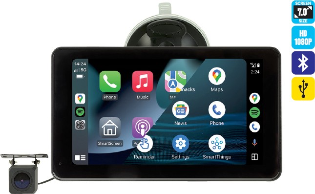 Aepro 7” Wireless Smart Monitor with Reverse Cam