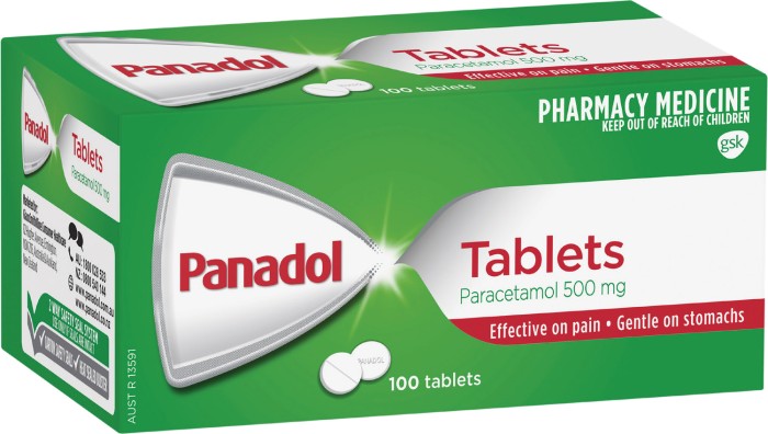 Panadol Tablets 500mg 100s