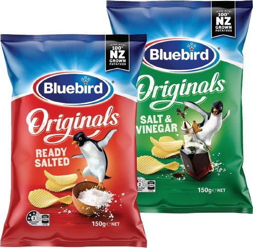 Bluebird Potato Chips 140-150g