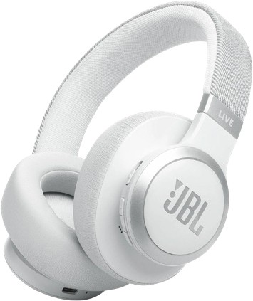 JBL Live 770 Wireless Over-Ear Headphones with True Adaptive NC (White)
