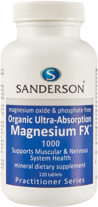 Sanderson Organic Ultra Absorption Magnesium FX 120s