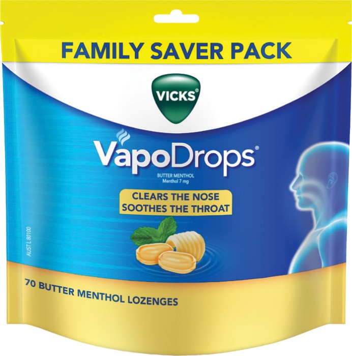 NEW Vicks VapoDrops Lozenges 70s