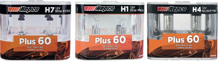 Repco Plus 60 Headlight Globes