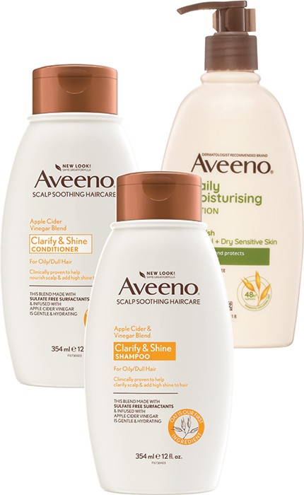 Aveeno Body Lotion, Shampoo or Conditioner 354ml