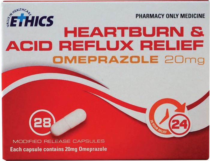 Ethics Omeprazole 20mg 28s