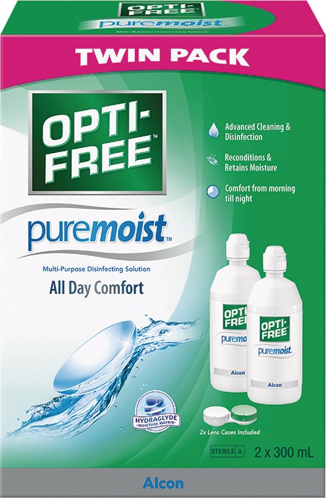 OptiFree Pure Moist Twin Pack 2x 300ml