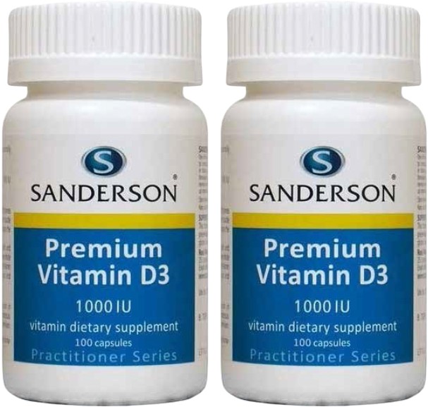 Sanderson Vitamin D3 1000IU 100 Capsules
