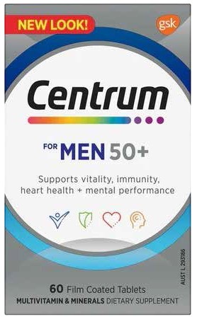 Centrum For Men 50+ 60 Tablets