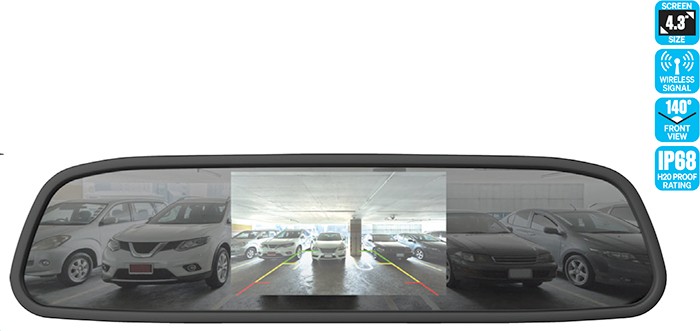 Nanocam+ 4.3” Wireless Mirror Reverse Camera