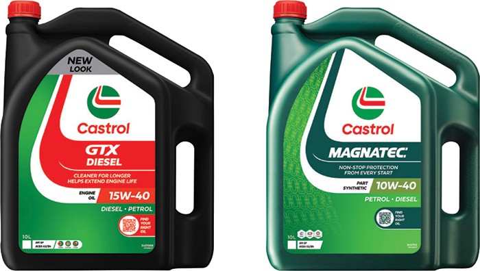 Castrol 10L GTX DIESEL 15W-40 OR MAGNATEC 10W-40 ENGINE OILS^