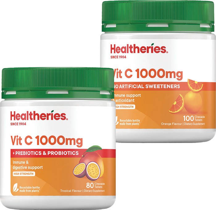 Healtheries Vitamin C 1000mg* 80/100s