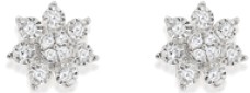 9ct, Diamond Flower Studs