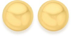 9ct 8mm Ball Stud Earrings