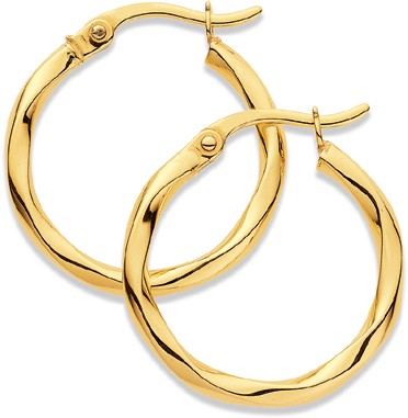 9ct Twist Hoops