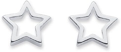 Sterling Silver 8mm Star Studs