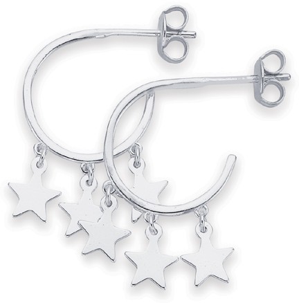 Sterling Silver Star Earrings