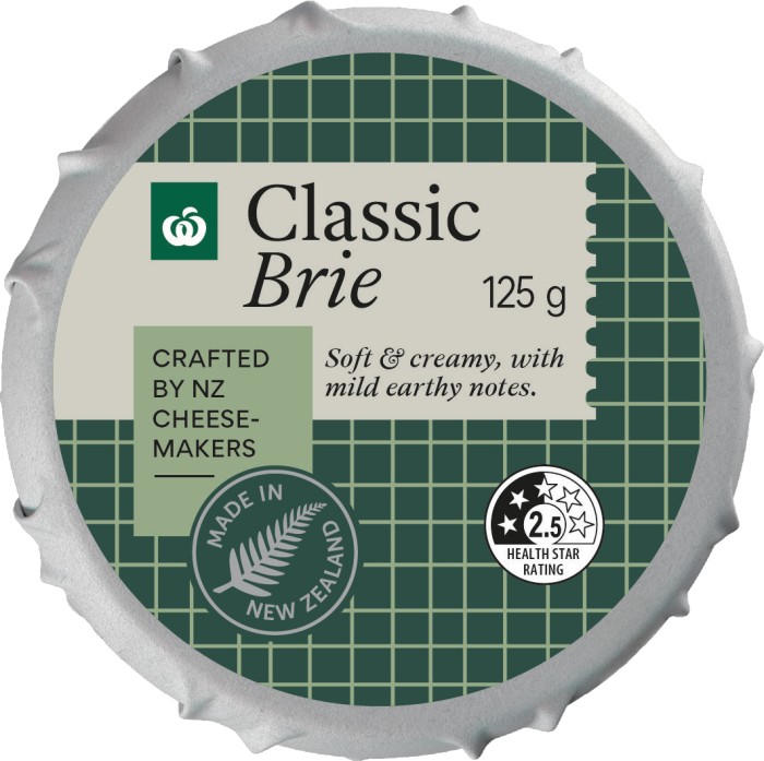 NEW Woolworths Classic Brie* 125g