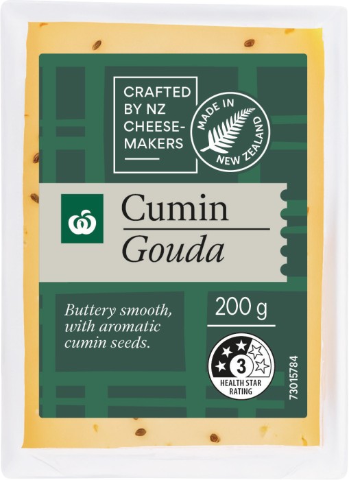 NEW Woolworths Cumin Gouda* 200g