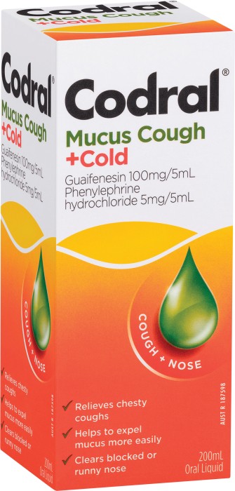 Codral Mucus Cough & Cold 200ml