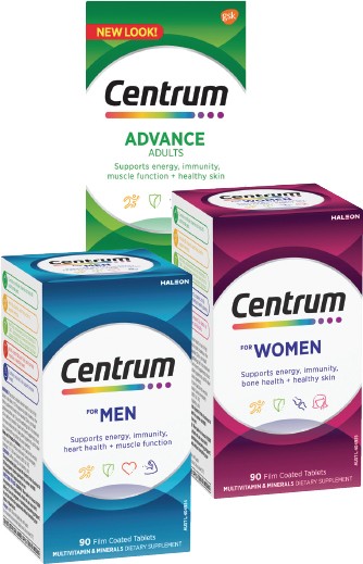 Centrum Advance 100s or Centrum For Men or Women 90s
